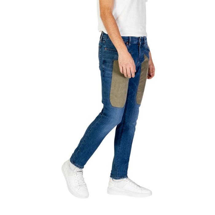 Jeckerson Blaue Herrenjeans mit Reißverschluss und Knopfverschluss