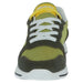 Athletic Mares Men Sneakers in green, yellow, and black with white laces and sole