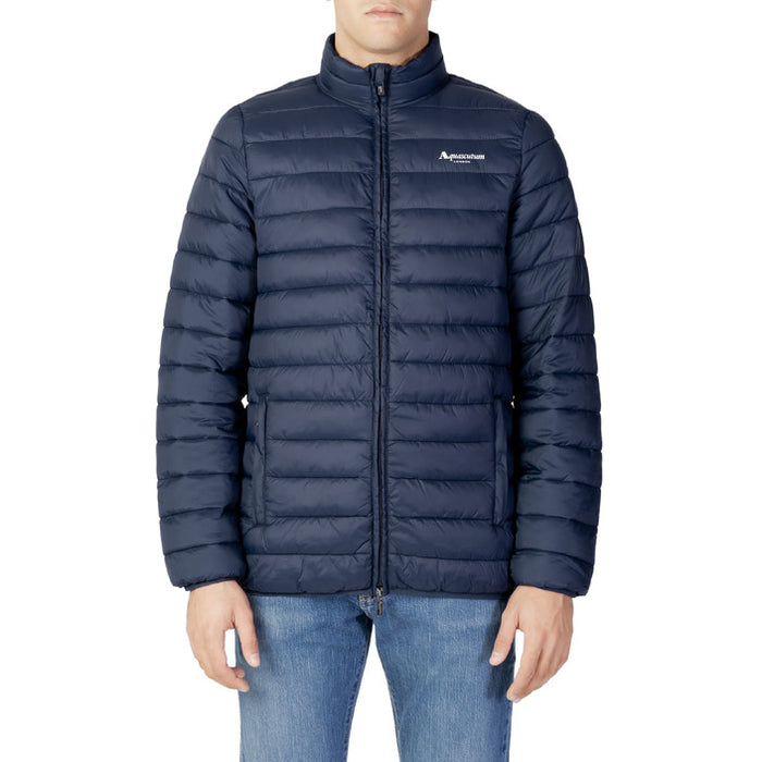 Aquascutum Schwarze Herren-Rollkragenjacke mit Fronttaschen