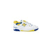 New Balance Women Sneakers with white, yellow, and blue accents