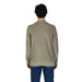 Beige crewneck sweater back view from Gas Men Green Round Neck Knit Sweater