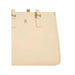 Beige leather tote bag with minimalist design by Tommy Hilfiger for women