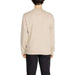 Beige long-sleeved sweater on a person, showcasing Napapijri Men Sweatshirts design