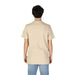 Beige short-sleeved t-shirt back view from Calvin Klein Jeans Men collection