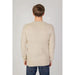 Beige sweater on a model viewed from behind, Only & Sons Men Knitwear collection