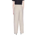 Beige wide-leg trousers by Only featuring a stylish palazzo design for women