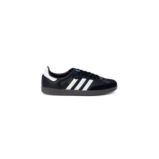 Black Adidas sneaker with white stripes and suede toe cap from Adidas Men Sneakers