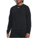 Black Under Armour crewneck sweatshirt for men, ideal for fall and winter wear