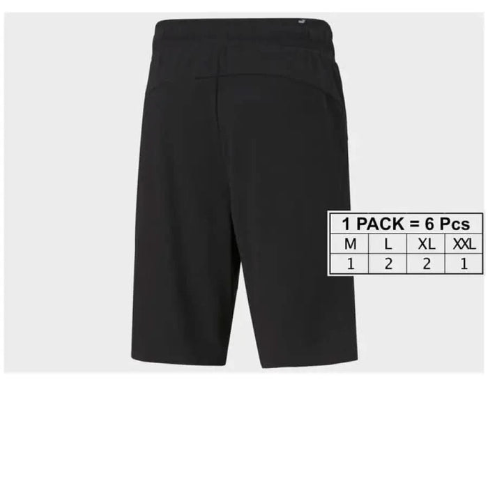 Puma Men Shorts Black athletic shorts with an elastic waistband by Puma