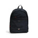 Black Tommy Hilfiger men’s backpack featuring multiple zippered compartments and logo