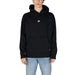 Black New Balance hoodie featuring a front kangaroo pocket for men