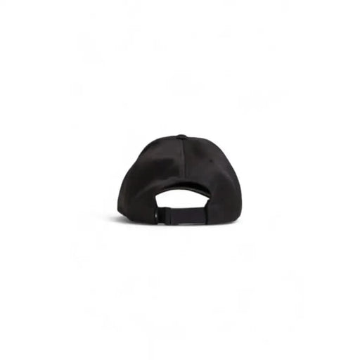 Black Calvin Klein Jeans men cap seen from the back, highlighting the adjustable strap