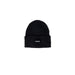 Black Hugo beanie hat for men, perfect fall winter product showcasing caps season.