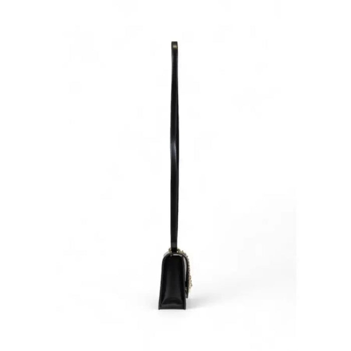 Black broom with long handle and narrow dustpan featured in Love Moschino Women Bag