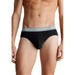 Calvin Klein Men’s Black Brief Underwear with Gray Waistband