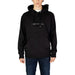 Black Calvin Klein Jeans hoodie featuring embroidered logo for men’s fashion