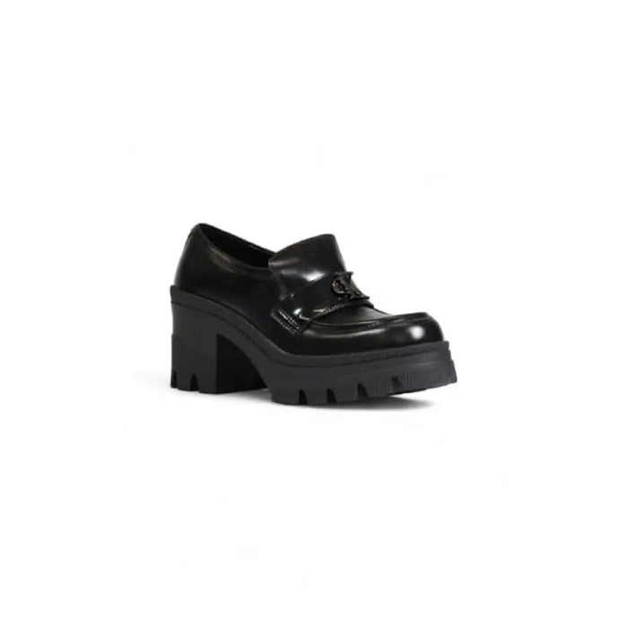 Calvin Klein Women’s Black Chunky Platform Loafer with Thick Sole and Heel