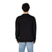 Black crewneck sweatshirt from behind featuring Moschino Underwear brand