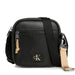 Black crossbody bag with mesh detailing and CK logo from Calvin Klein Men Bag collection