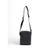 Black crossbody bag with zipper and adjustable strap by Calvin Klein for men