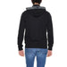 Black Emporio Armani Men Sweatshirt with branded collar, back view