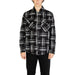 Black and gray plaid flannel shirt with pockets from Gianni Lupo Men Shirt collection