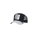 Black and gray trucker cap featuring a white tiger patch from Goorin Bros Women Cap