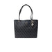 Black Guess handbag featuring a logo pattern and stylish leather handles