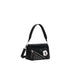 Black handbag featuring Mickey Mouse design and rhinestone embellishments by Desigual