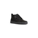 Black high-top Clarks Men Lace Ups Shoes featuring laces and thick rubber sole