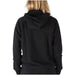 Black hooded sweatshirt from the back featuring Nike Women Sweatshirts design