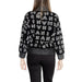 Black jacket with white Chanel letter pattern from Armani Exchange Women Knitwear