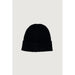 Black knit beanie with a folded brim from Antony Morato Men Cap collection