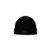 Black knit beanie with logo patch from Peuterey Women Cap collection