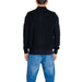 Black knit sweater viewed from the back in Calvin Klein Jeans Men Knitwear collection