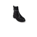 Black leather ankle boot with strap detail and chunky sole by Guess - Guess Women Boots