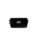 Gio Cellini Gio women’s black leather bag with gold hardware detail