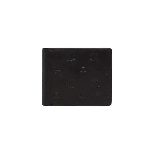 Black leather bifold wallet from Calvin Klein Men, showcasing elegant design and style