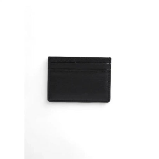 Black leather card holder/slim wallet product: Boss - Boss Men Wallet, luxury men’s accessory