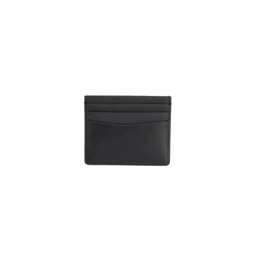 Black leather card holder with multiple slots from Calvin Klein Men Wallet