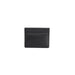 Black leather card holder with multiple slots from Calvin Klein Men Wallet