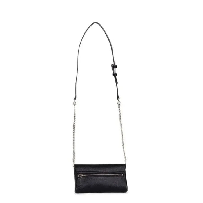 Black leather crossbody purse with chain strap from Guess Women Bag collection