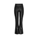 Black leather flared pants from Only - Only Women Trousers collection