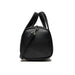 Black leather handbag with dual handles and rounded shape by Calvin Klein Jeans