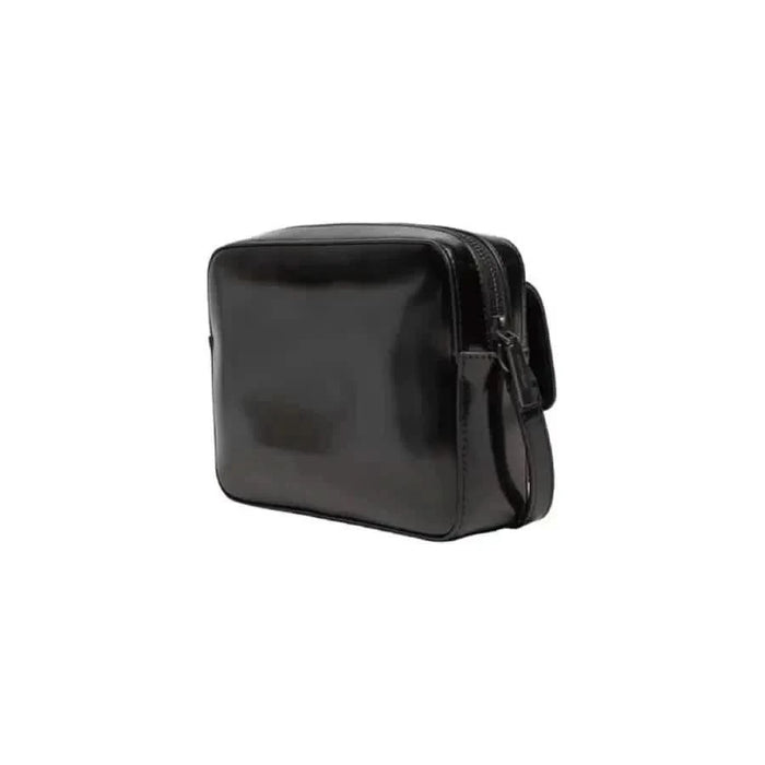 Black leather toiletry bag with zipper closure from Calvin Klein Women Bag collection