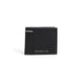 Black leather Tommy Hilfiger Men Wallet with red and white stripe detail