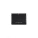 Black leather Tommy Hilfiger card holder with multiple slots for men