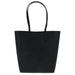 Black leather tote bag with long handles from Michael Kors Women Bag collection