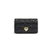 Black leather wallet with gold heart detail from Love Moschino Women Bag collection