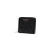 Black leather zip-around wallet with GUESS branding for women by Guess